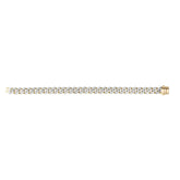 14K Yellow Gold 9.5mm Lite Miami Cuban 8 Bracelet with Diamonds